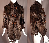 Victorian Womens Plush Velvet Beaver Fur Winter Dolman Mantle Cape Coat
