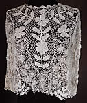 Vintage Edwardian Antique White Floral Meshwork Irish Crochet Lace Blouse Top
