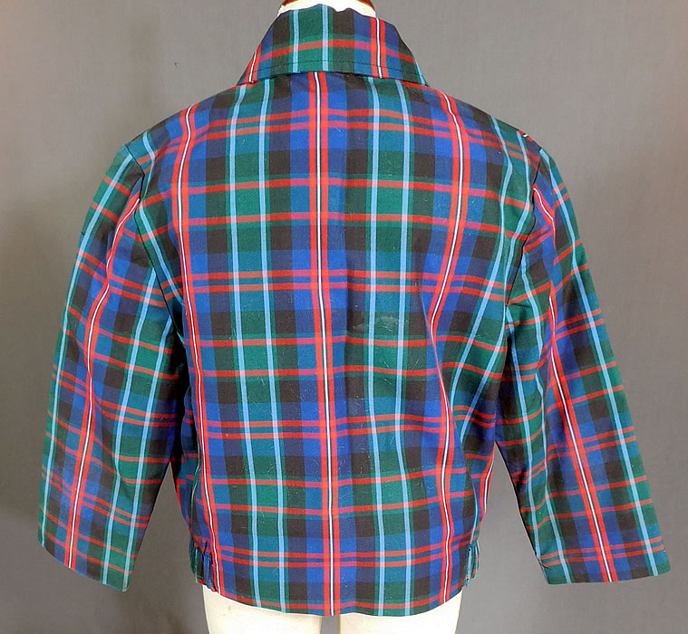 Vintage Childs Cotton Plaid Tartan Boys Retro Rockabilly Ricky Jacket
This is truly a wonderful piece of retro rockabilly children's wearable art! 