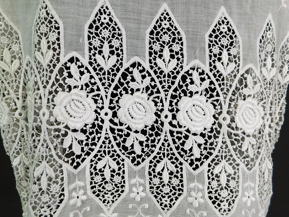 Edwardian Embroidered White Cotton Batiste Lace Sleeveless Vest Jacket Blouse Top
It is in excellent condition. This is truly a wonderful piece of antique lace wearable art! 

Clothing 





Shoes 





Hats 





Accessories





Textiles 





