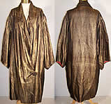 Art Deco Geometric Gold Lam&eacute; Opera Coat