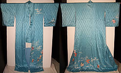 Vtg Japanese Geisha Silk Screen Childrens Day Kimono