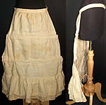 Victorian Bustle Ruffle Crinoline Cage Petticoat Support