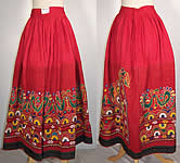 Indian Gujarati Pakistan Pakko Embroidery Mirror Skirt