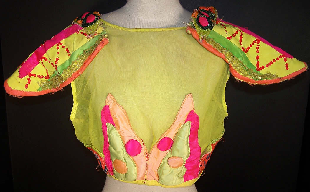 Carmencita Spanish Dancer Striptease Harem Costume top view.