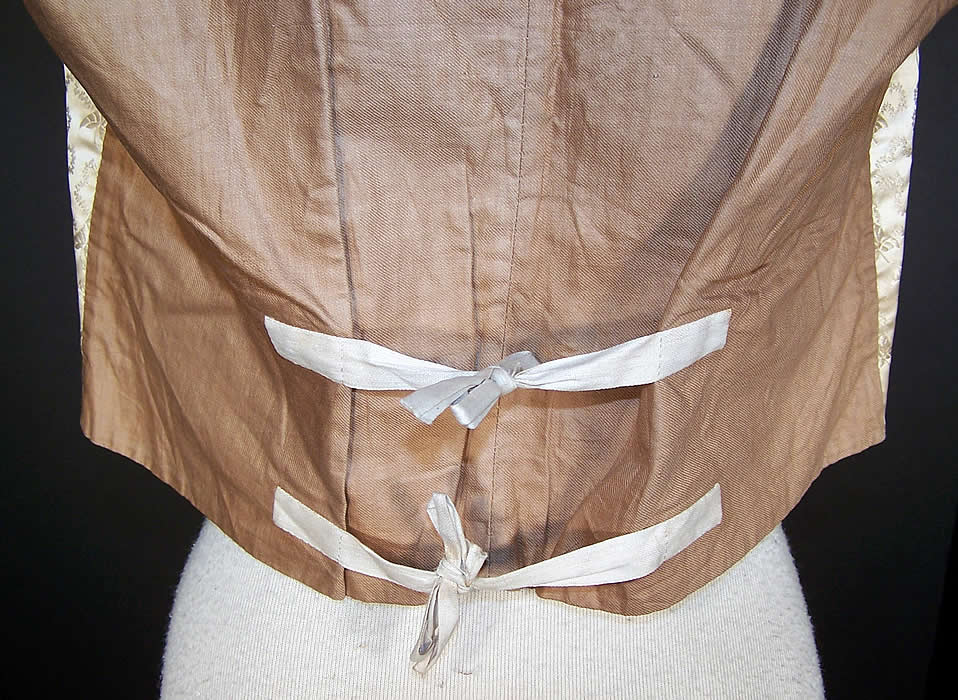 US Congressman Marius Schoonmaker 1837 Wedding Waistcoat Vest  Close up.