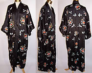 Chinese Silk Hand Embroidered Floral Four Seasons Robe Coat