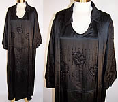 Silk Floral Beaded Flapper Dress 