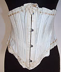 Victorian Her Majesty's Girdle White Cotton Lace Short Sporting Riding Corset