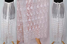 Edwardian White Net Embroidered Tambour Lace Wedding Skirt