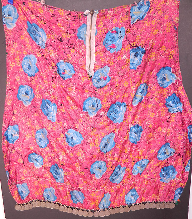 Swat Valley Pakistan Coin Beaded Embroidered Ethnic Tribal Bib Front Fabric Top
This is truly an amazing and rare piece of antique Pakistani, Afghani textile wearable art! 