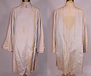 Vintage L.M. Rosen Gowns NY Label Art Deco Gold Lame Blue Silk Evening Coat Lam&eacute;