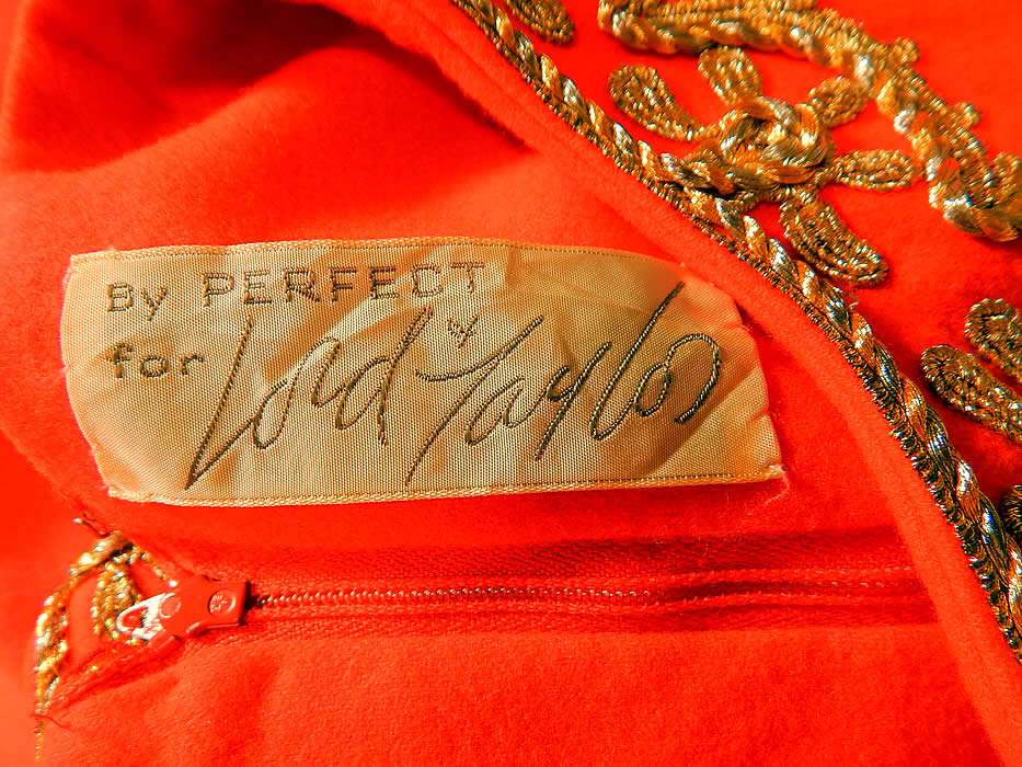 Vintage Perfect Lord & Taylor Label Orange Gold Trim Kaftan Boho Maxi Dress
There is a "By Perfect for Lord & Taylor" label sewn inside.