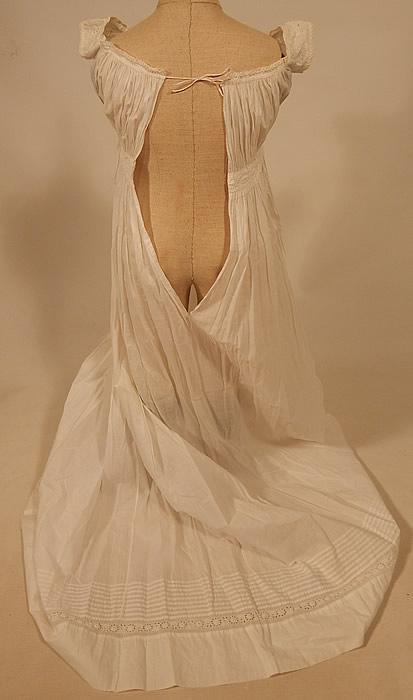 Victorian Antique Ayrshire Whitework Cotton Batiste Christening Gown Infant Dress
The gown measures 47 inches long, with a 20 inch chest. 
