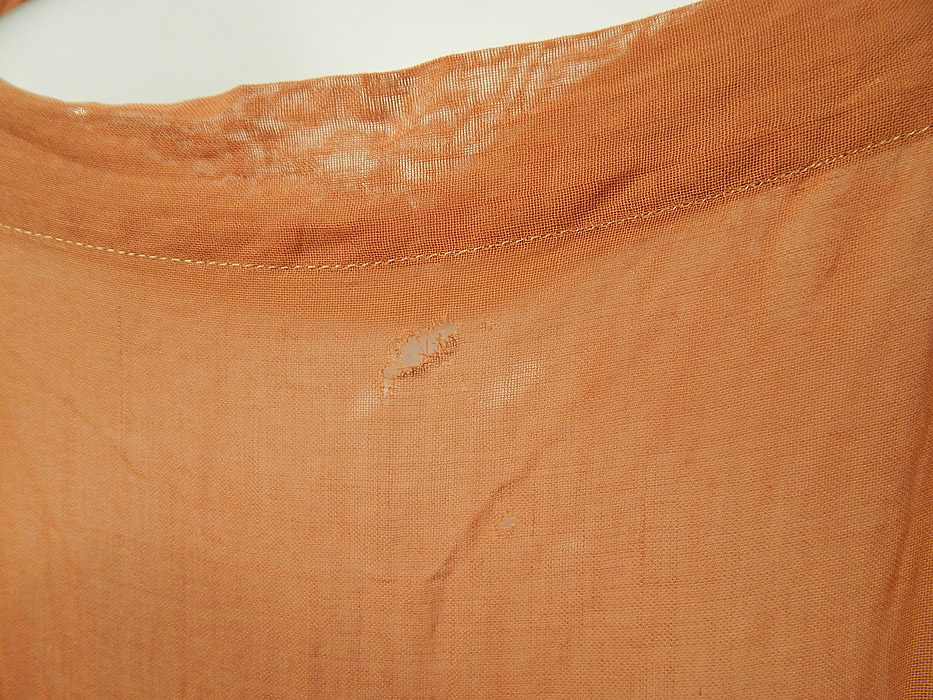 Vintage Brown Cotton French Knot Embroidery Boho Peasant Slip Dress & Blouse
It is in good condition, with only a small frayed hole on the front top of the slip dress hidden underneath (see close-up). This is truly a wonderful piece of Hungarian, Czech Bohemian peasant style wearable art!