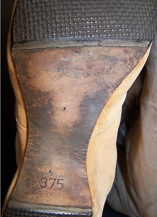 Edwardian Ecru Velvet Gray Fur Trim Winter Carriage Boots side view.
