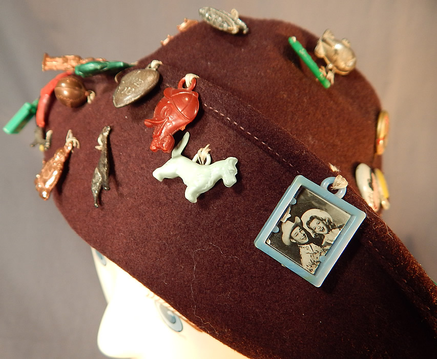 Vintage Cracker Jack Prize Toy Charms Pep Pins Roy Rogers Jane Russell Hat
There are a variety of Cracker Jack toy prizes, charms, Kellogg's pep pins, pinback pins from WWII squadrons, Bringing up Father character Jiggs, Andy Gump Min Gump, Gasoline Alley Auntie Blossom, Winnie Winkle Ma Winkle, miniature press photos of Jane Russell, Roy Rogers and Dale Evans.