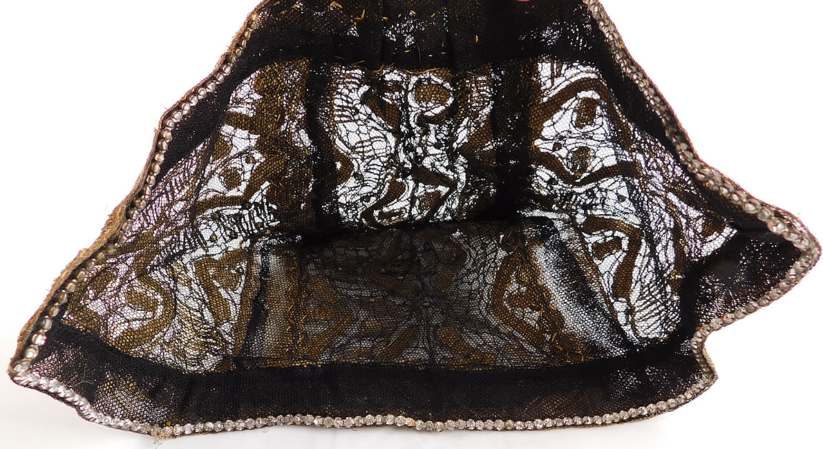 Antique Gold Lame Lace Rhinestones Bavarian German Folk Bonnet Goldhaube Hat
This is a truly a rare and wonderful piece of wearable early German regional millinery textile folk art! 