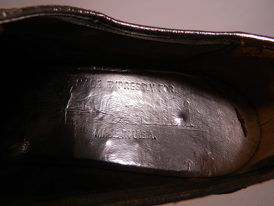 Vintage Di Orsini Silver Glitter Snakeskin Disco Platform Shoes. They are stamped inside "Made Expressly For Di Orsini  Made in U.S.A." 