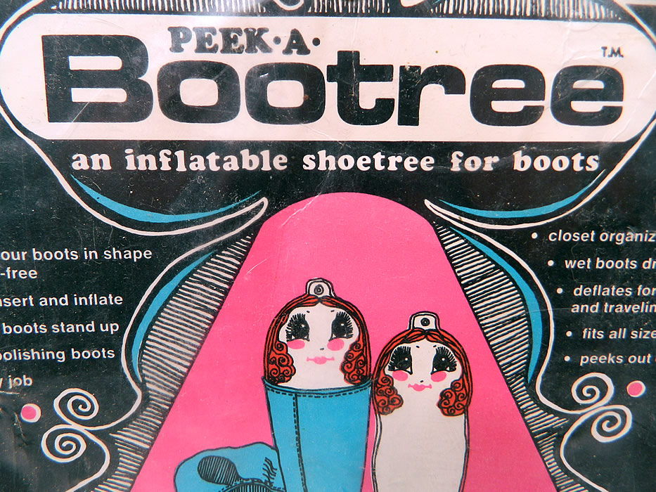 Vintage Peek A Bootree Inflatable Shoetree Boots Pair Retro Mod Women Unused MIP
It is in excellent unused condition, still in the original package, MIP. 