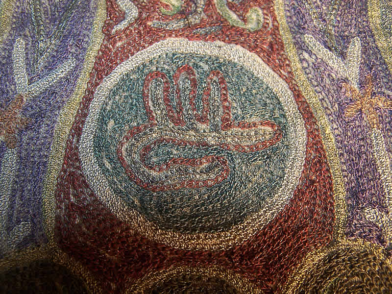 Ottoman Turkish Tugra Embroidered Gold Purse