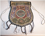 Ottoman Turkish Tugra Gold Embroidered Reticule Purse