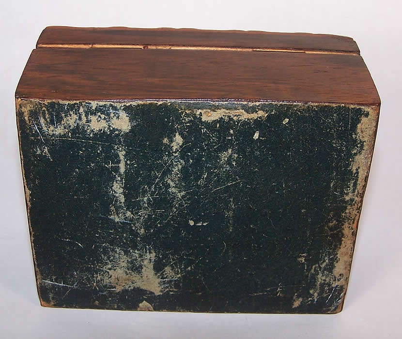 Antique Wooden Inlay Victorian Sewing Box Needlework Tools Close up.