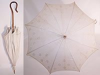 White Linen Parasol 
