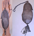 Vintage Whiting & Davis Co Silver Mesh  Chainmail Flapper Purse