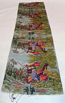 Victorian 18th Century Style French Figural Silk Damask Weave Ribbon Unused Purse Fabric
