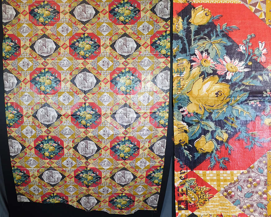 Vintage Thomas Nast Dickens Pickwick Papers Novelty Print Chintz Fabric Yardage
It is made of a printed multicolored glazed finished cotton chintz fabric with a colorful patchwork quilt style print of the illustrations done by Thomas Nast in 1873 for Charles Dickens first novel The Pickwick Papers.
